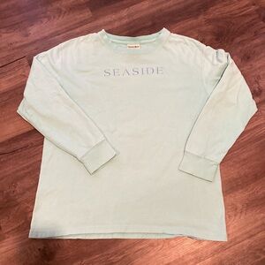 Seaside Aqua Long sleeve Tee